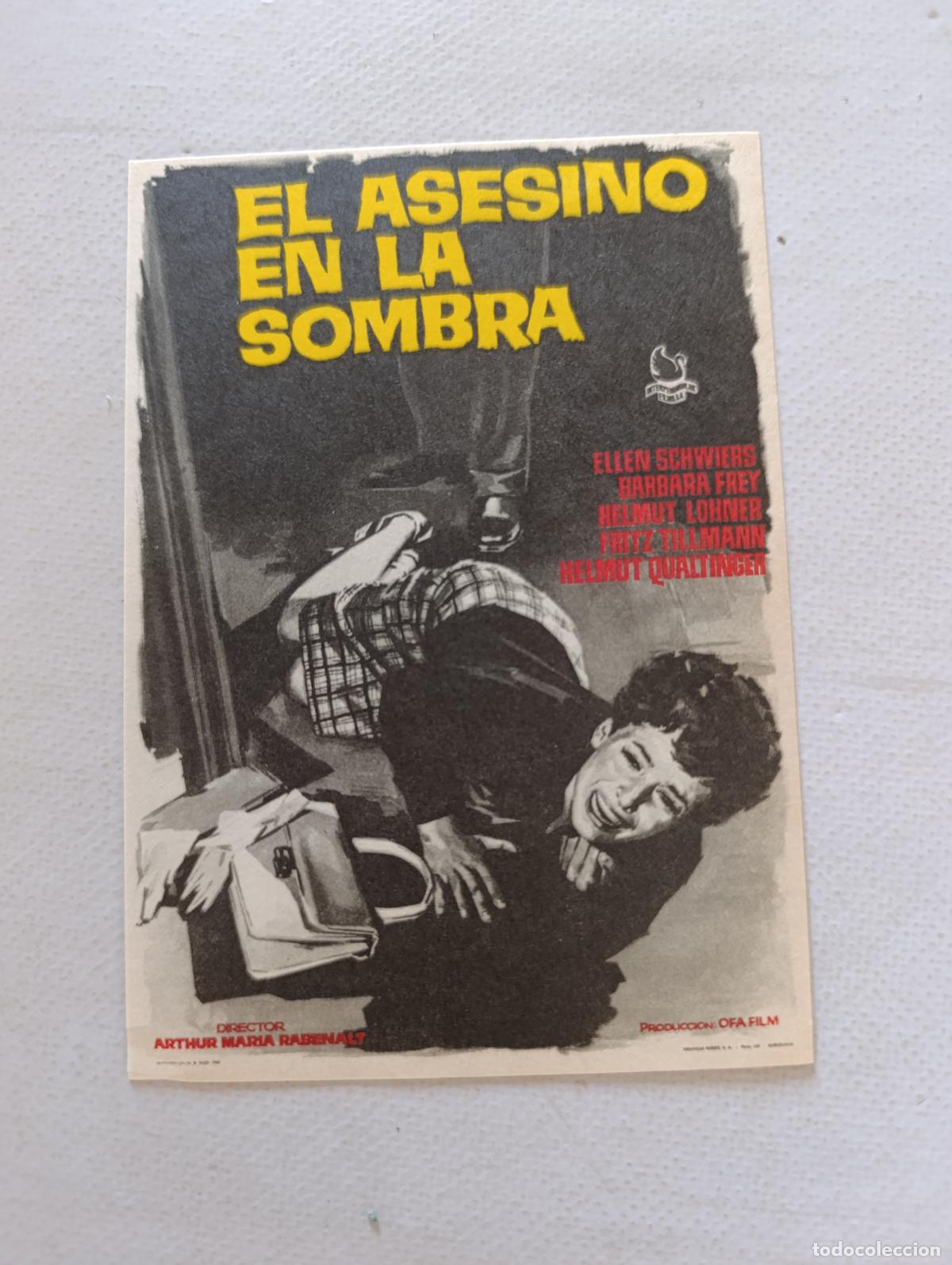 Cine: FOLLETO DE MANO - EL ASESINO EN LA SOMBRA - SIN PUBLICIDAD (148P)