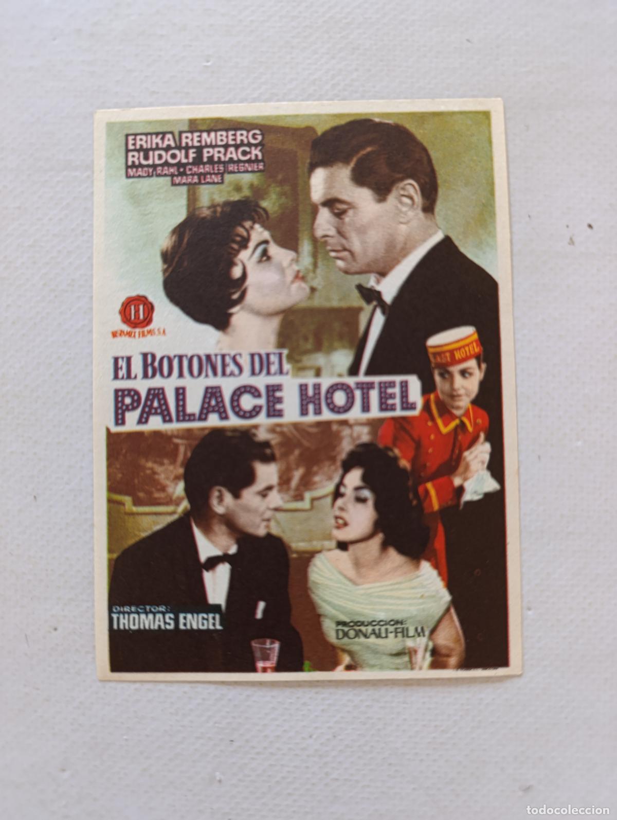 Cine: FOLLETO DE MANO - EL BOTONES DEL PALACE HOTEL - ERIKA REMBERG - SIN PUBLICIDAD (148P)