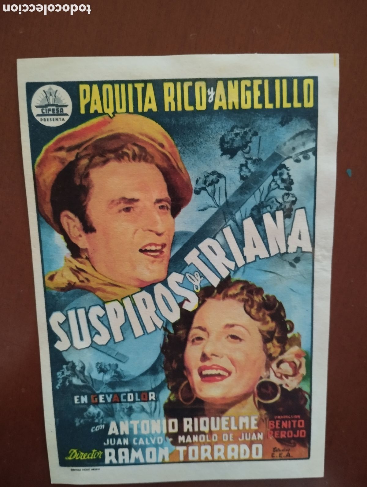Cine: Folleto Programa de cine - SUSPIROS DE TRIANA