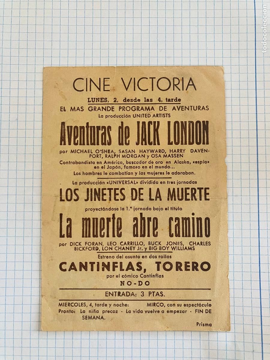 Cine: Jack London - Programa de cine Badalona C/P - Foto 2