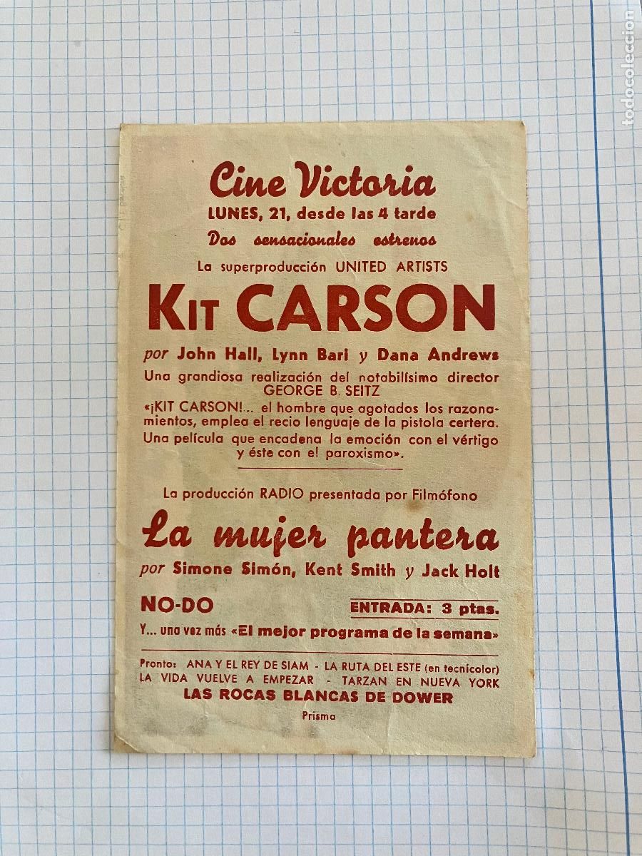 Cine: Kit Carson - Programa de cine Badalona C/P - Foto 2