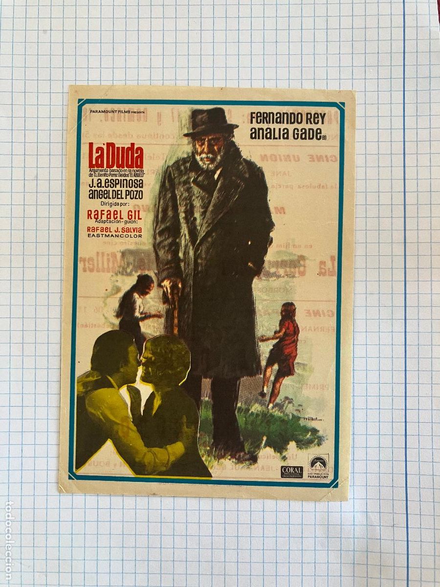 Cine: La duda - Programa de cine C/P El Masnou 1973