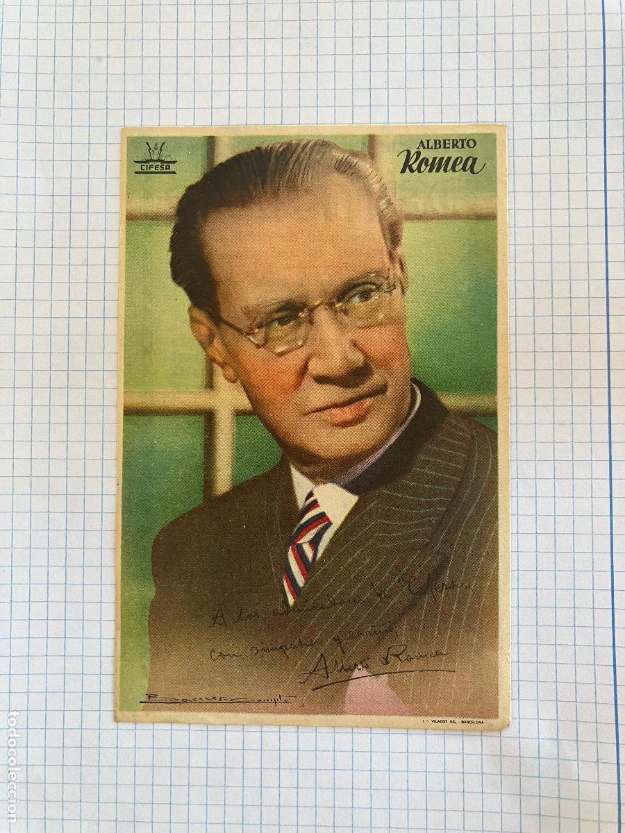 Cine: Alberto Romea - Programa de cine Barcelona C/P Dentichlor 1945