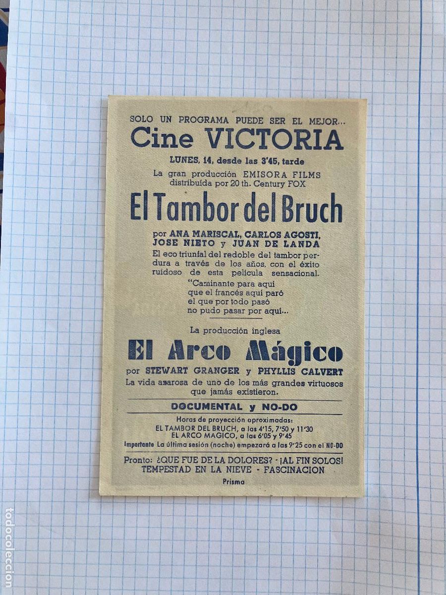 Cine: El tambor del Bruch - Programa de cine Badalona C/P - Foto 2