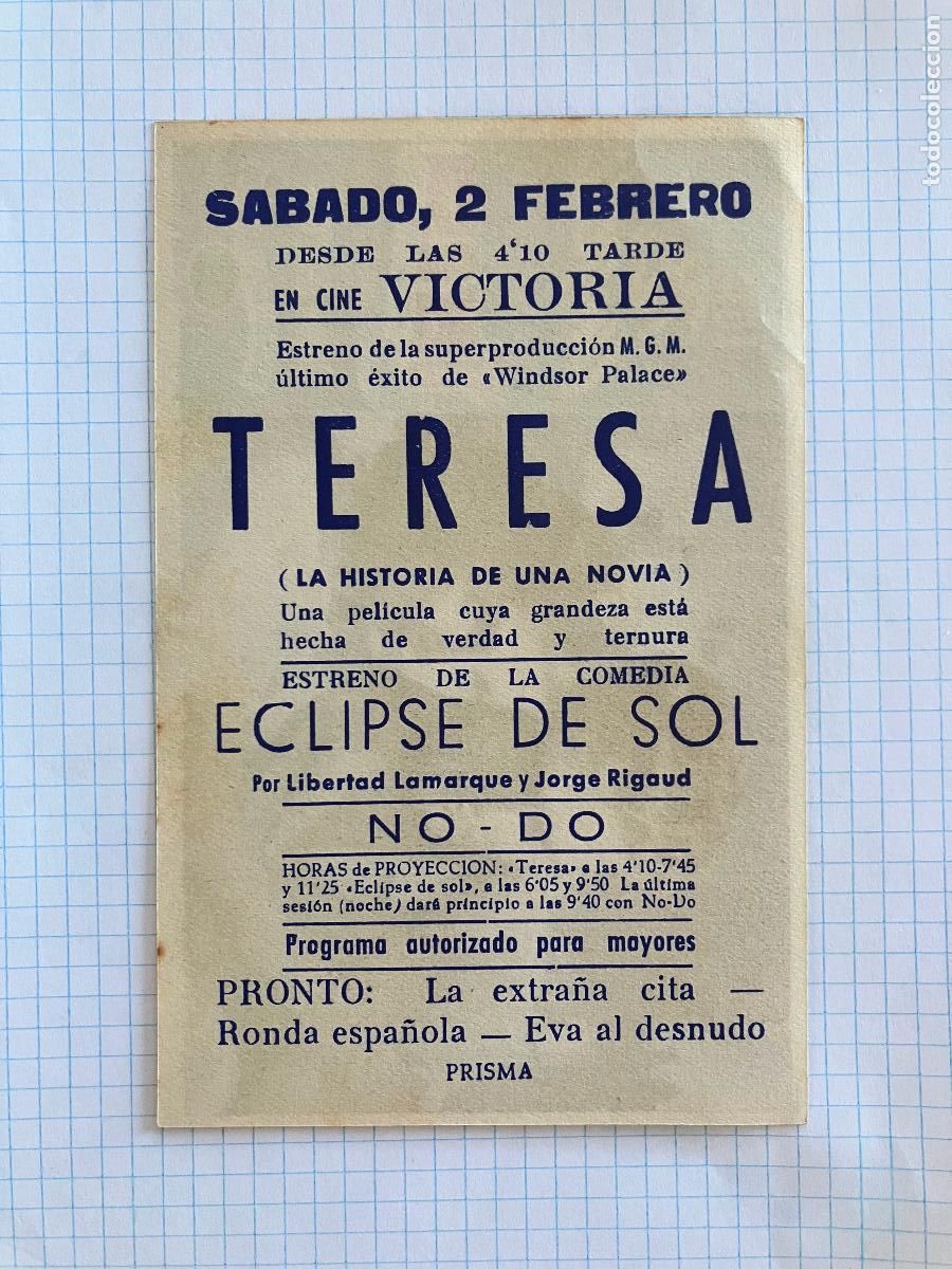 Cine: Teresa - Programa de cine C/P Badalona - Foto 2