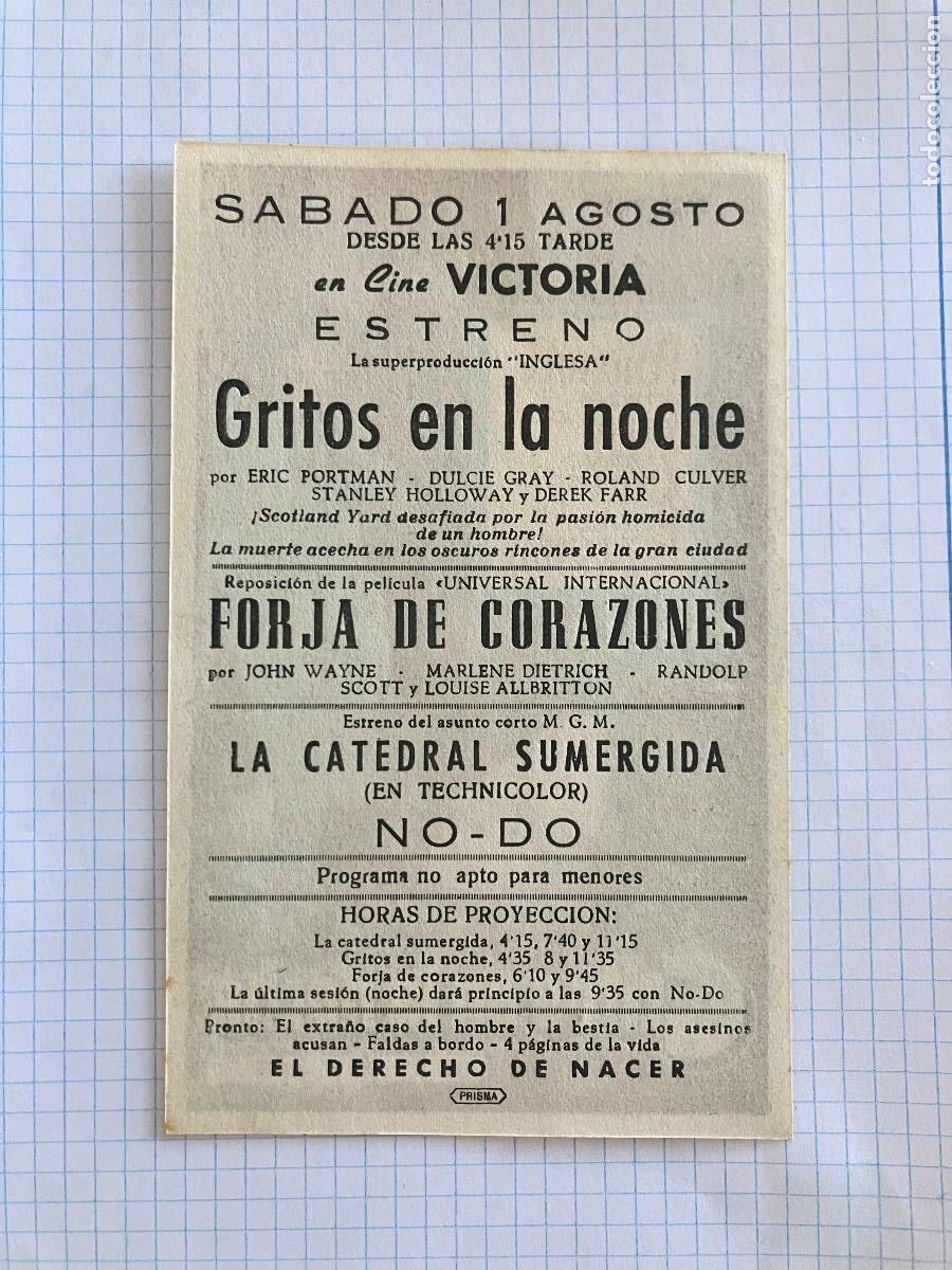 Cine: Gritos en la noche - Programa de cine Badalona C/P - Foto 2