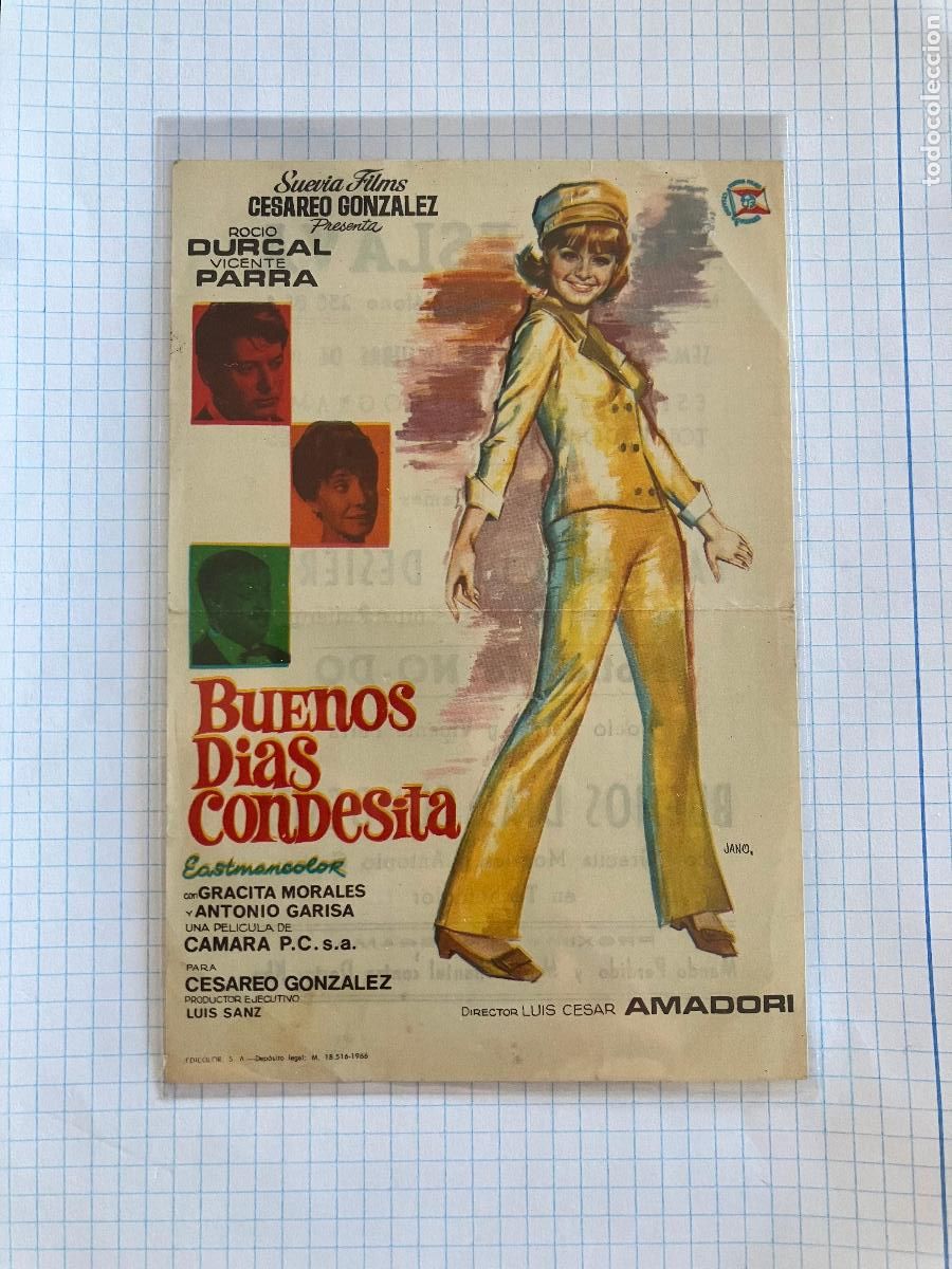 Cine: Buenos d&iacute;as Condesita - Programa de cine C/P Barcelona 1967