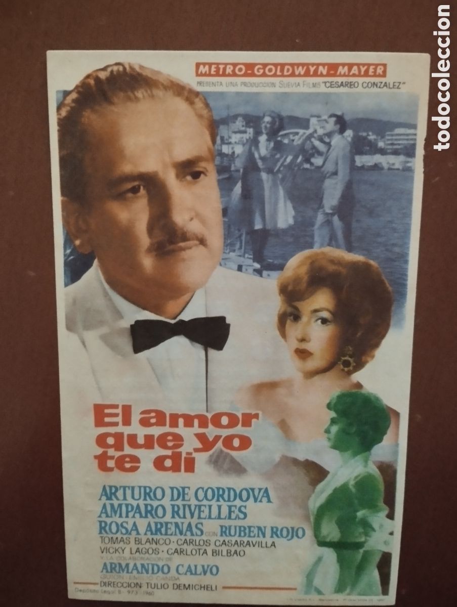Cine: Folleto Programa de cine - EL AMOR QUE YO TE DI
