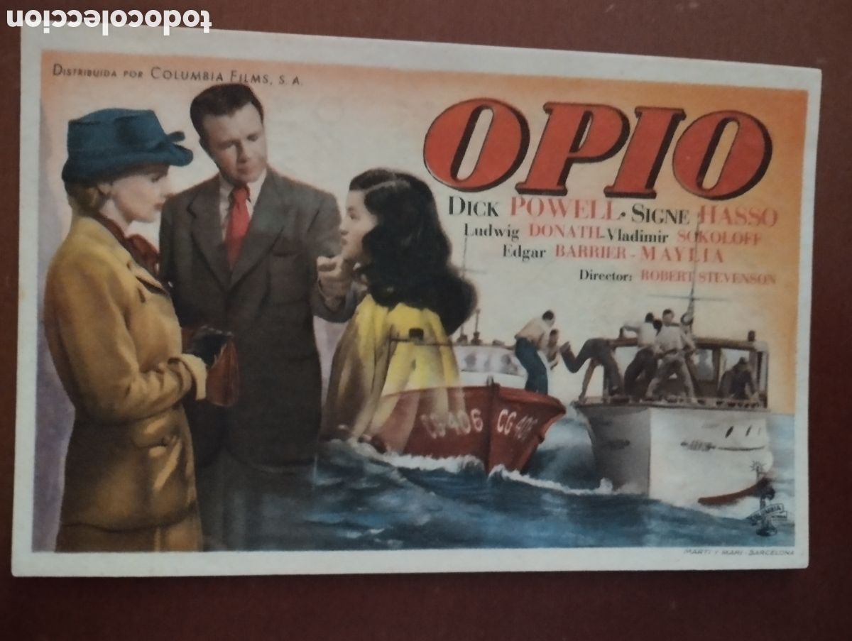 Cine: Folleto Programa de cine - OPIO