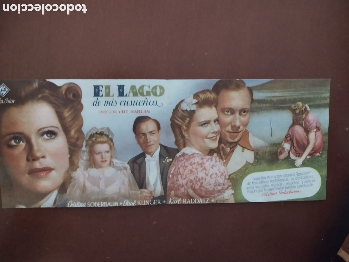 Cine: Folleto Programa de cine DOBLE - EL LAGO DE MIS SUE&Ntilde;OS - Foto 2