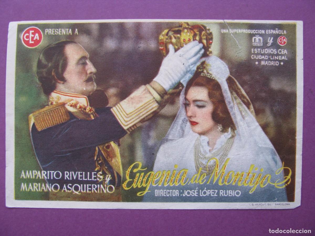 Cine: FOLLETO DE MANO DE LA PELICULA EUGENIA DE MONTIJO. ALIATAR CINEMA. GRANADA.