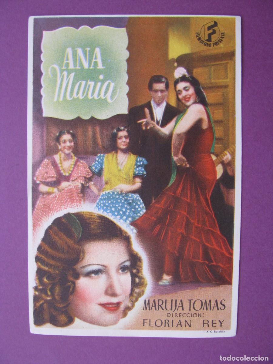 Cine: FOLLETO DE MANO DE LA PELICULA ANA MARIA.