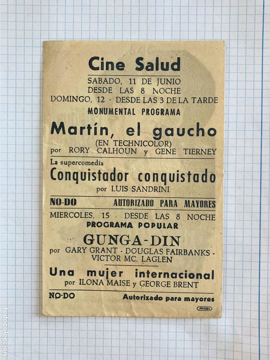 Cine: Mart&iacute;n el Gaucho - Programa de cine Badalona C/P - Foto 2
