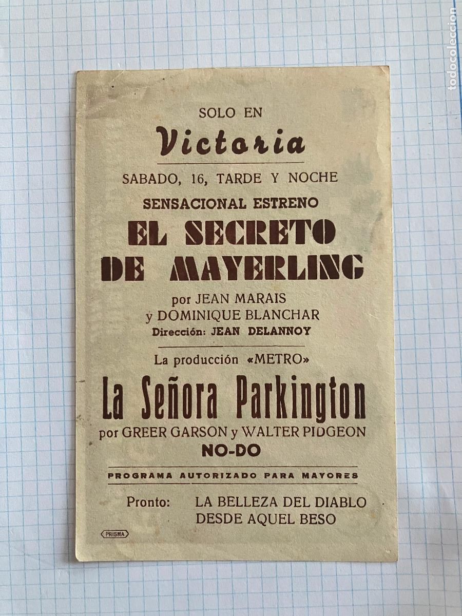 Cine: El secreto de Mayerling - Programa de cine Badalona C/P - Foto 2