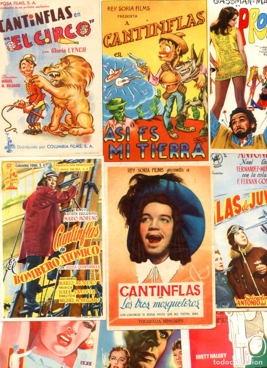 Cine: LOTE DE 50 FOLLETOS, PROGRAMAS, PROSPECTOS DE CINE ORIGINALES TODOS DIFERENTES