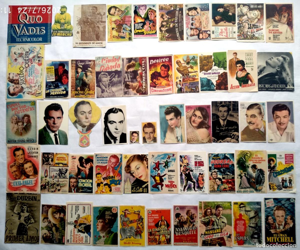Cine: 50 PROGRAMAS VARIADOS, LOTE N&ordm; 293. ( 21 CON EL DORSO IMPRESO).