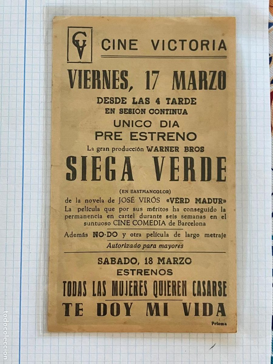 Cine: Siega verde - Programa de cine - C/P Badalona - Foto 2