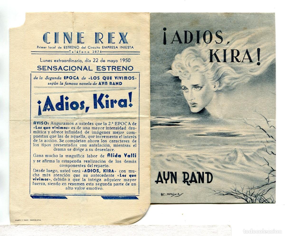 Cine: ADIOS KIRA, con Alida Valli.