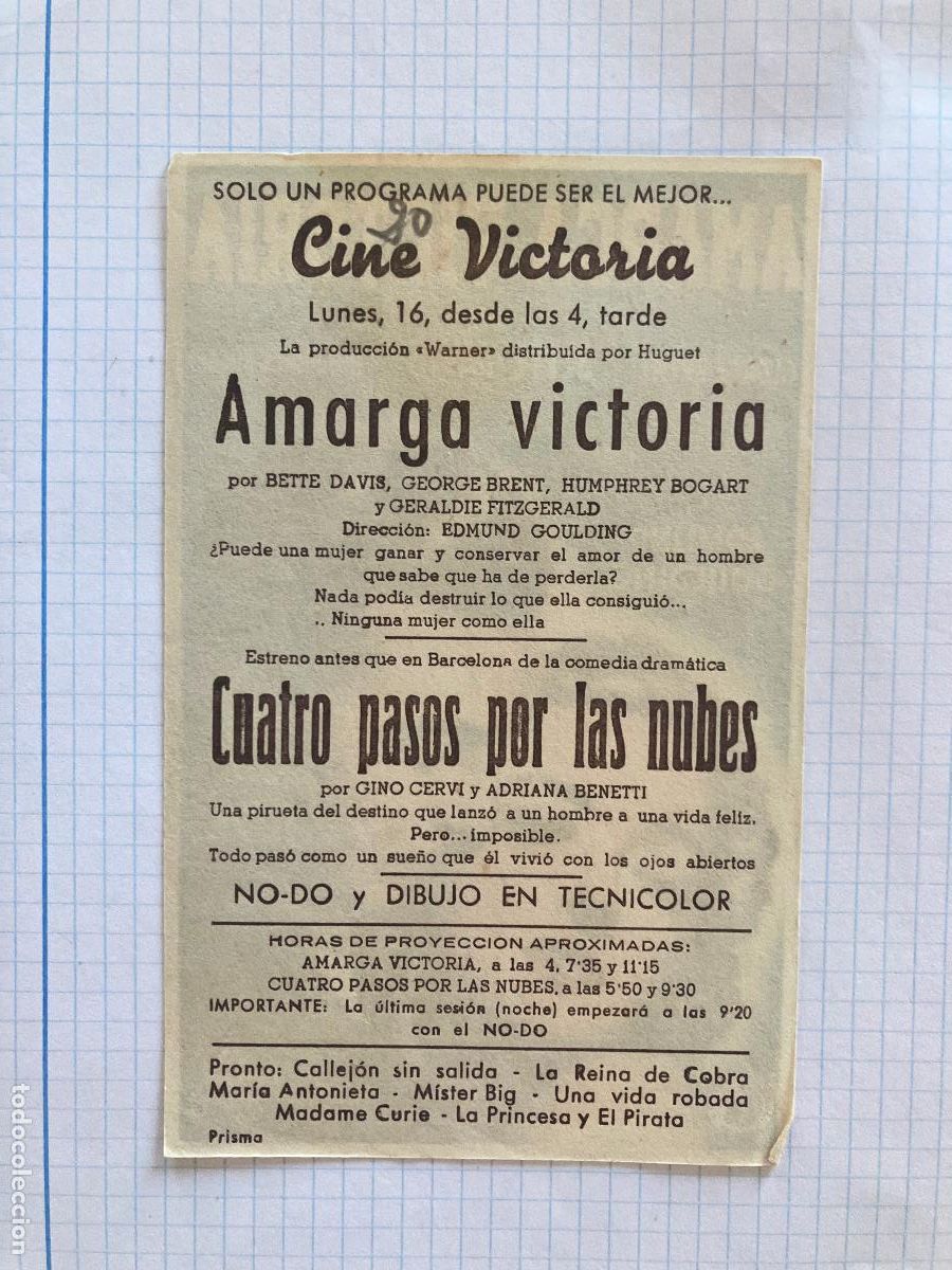Cine: Amarga victoria - Programa de cine C/P Badalona - Foto 2