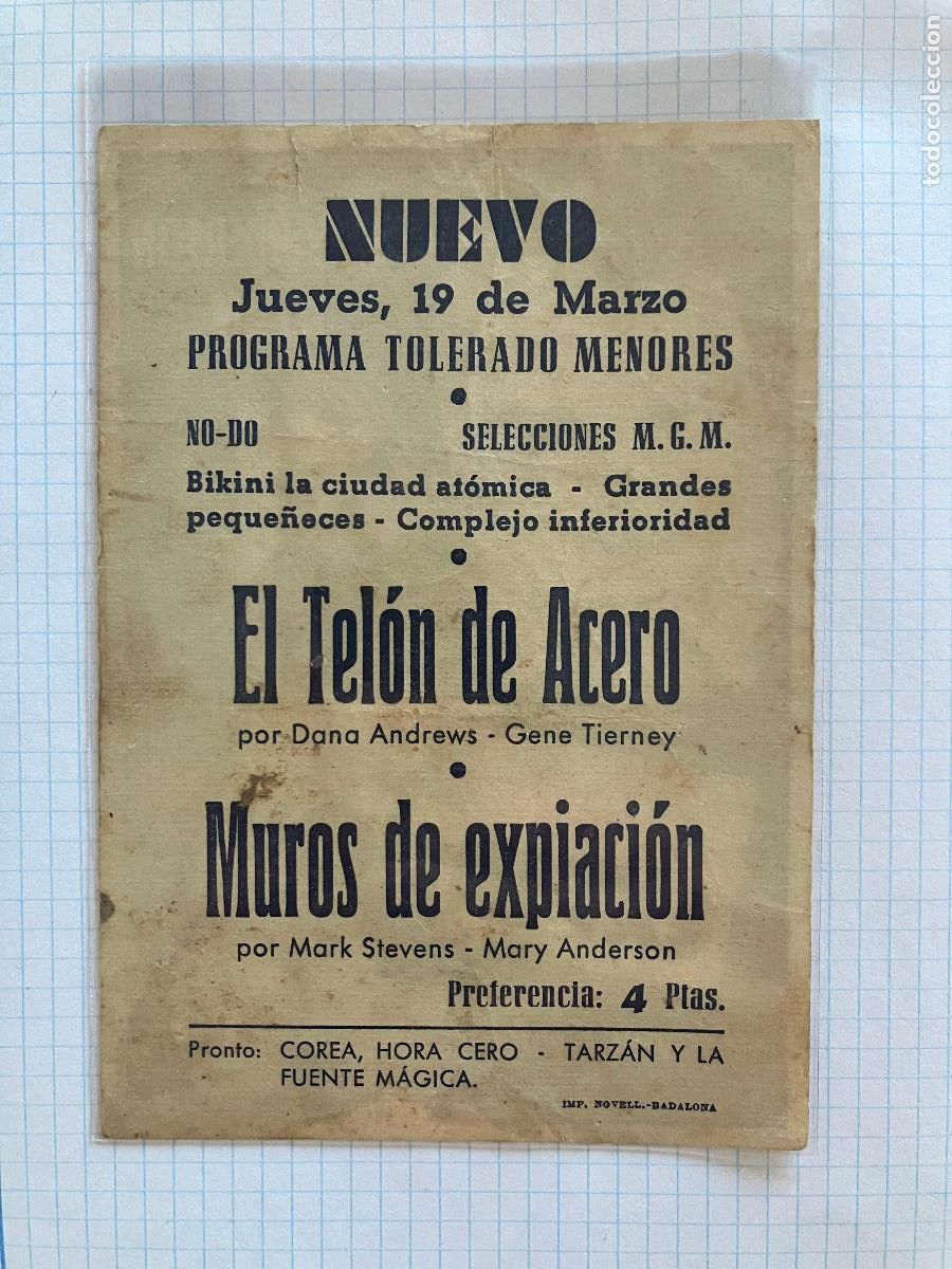 Cine: Muros de expiaci&oacute;n - programa de cine Badalona C/P - Foto 2