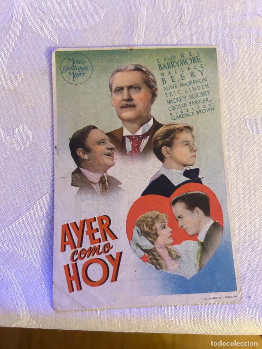 Cine: 962 AYER COMO HOY CAMPOS ELISEOS BILBAO CON PUBLICIDAD BUEN ESTADO