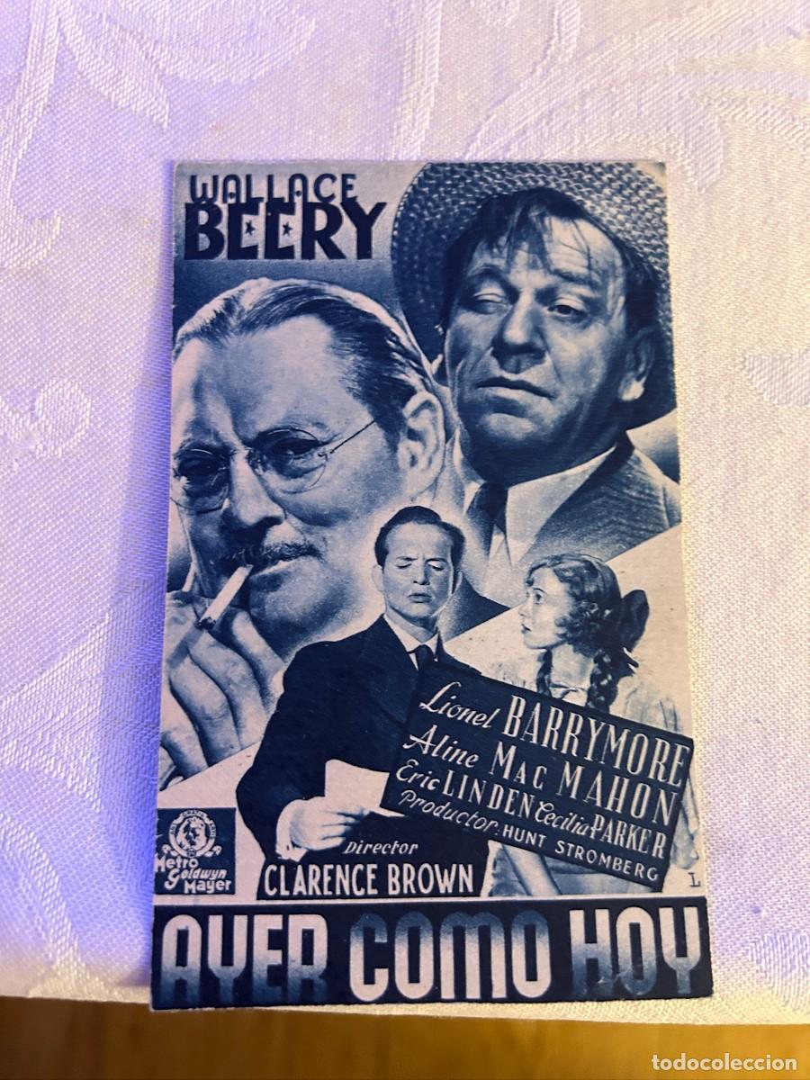 Flyers Publicitaires de Films Anciens: 963 AYER COMO HOY CINES BOHEMIO Y GALILEO BARCELONA BUEN ESTADO