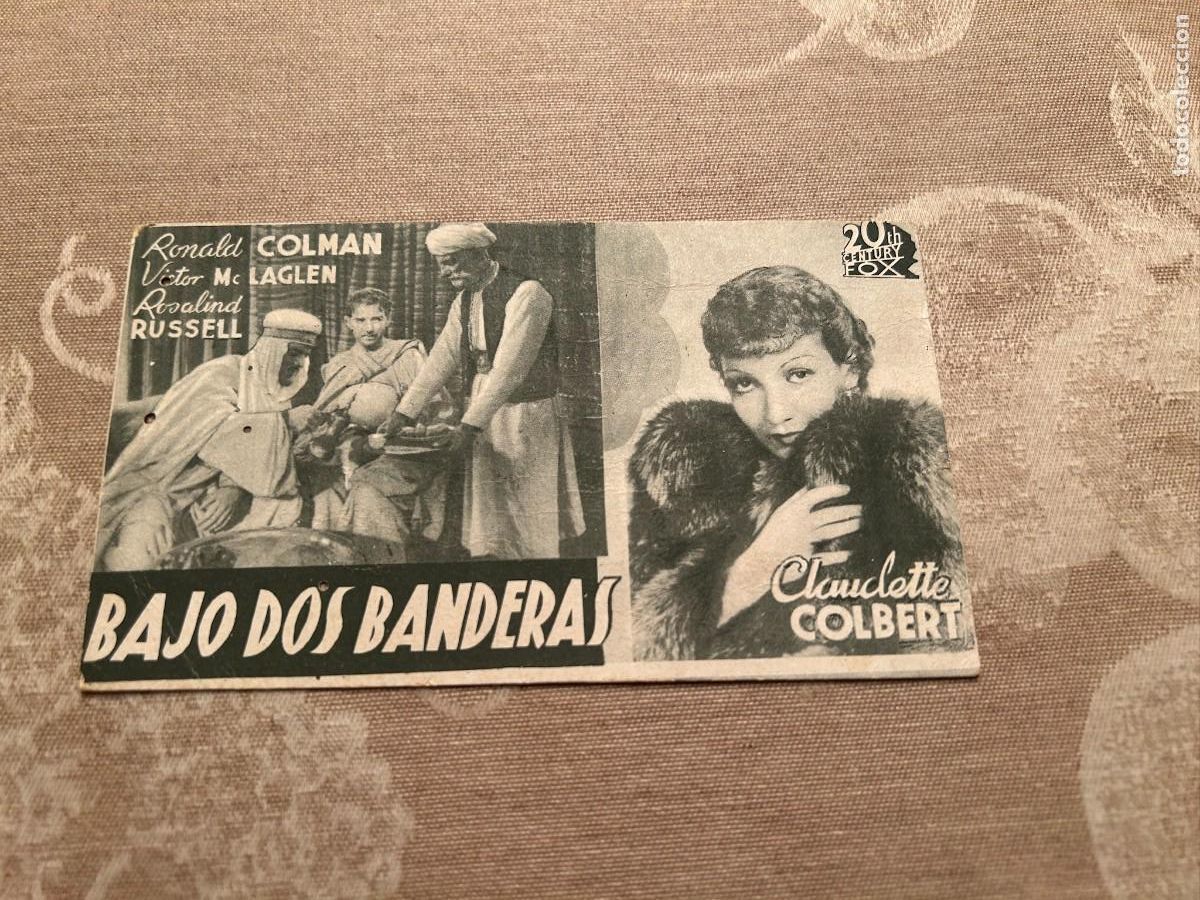 Kino: 990 BAJO DOS BANDERAS TEATRE EUTERPE BARCELONA CON PUBLICIDAD BUEN ESTADO