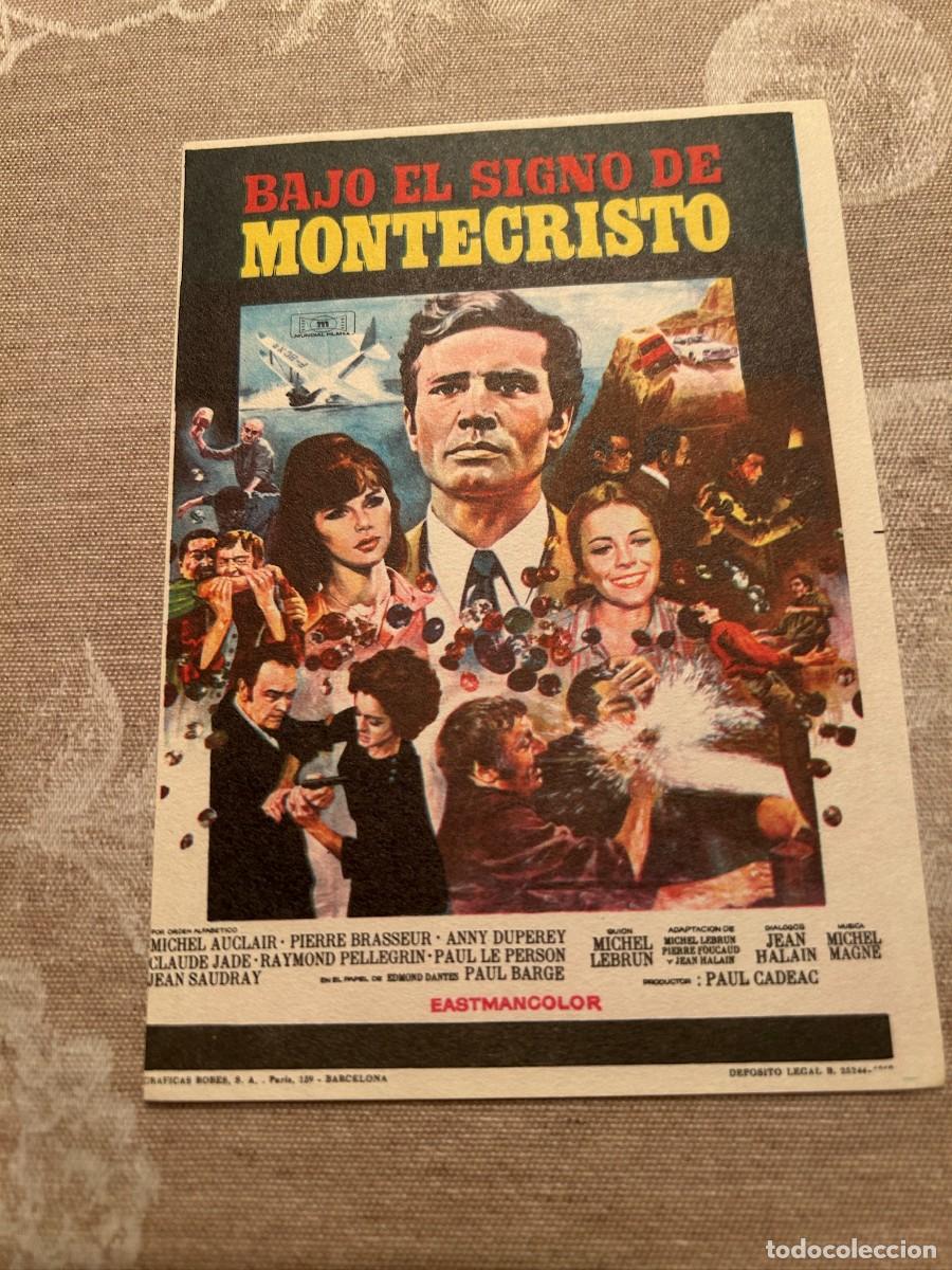 Cine: 998 BAJO EL SIGNO DE MONTECRISTO SIN PUBLICIDAD BUEN ESTADO