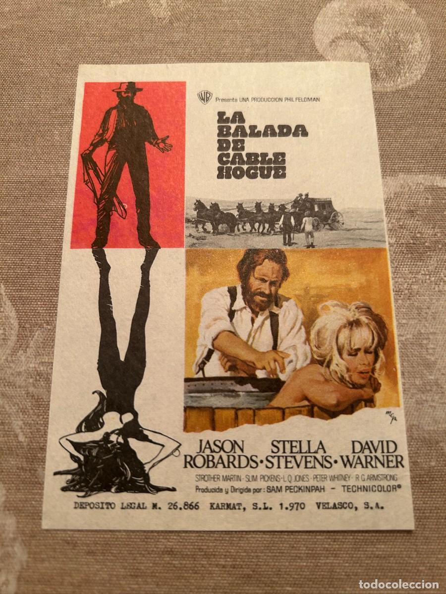 Cine: 1006 LA BALADA DE CABLE HOGUE SIN PUBLICIDAD BUEN ESTADO