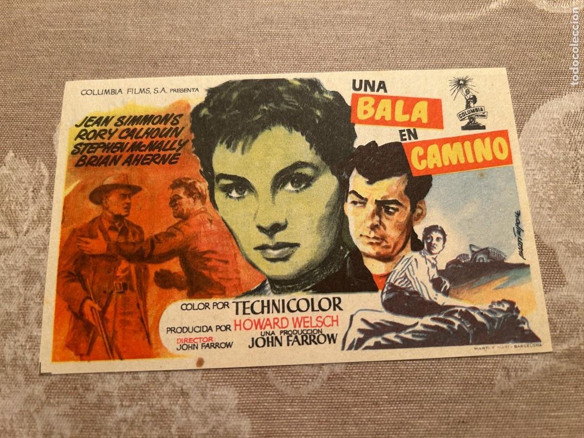 Cine: 1009 UNA BALA EN CAMINO SALON NOVEDADES CON PUBLICIDAD BUEN ESTADO