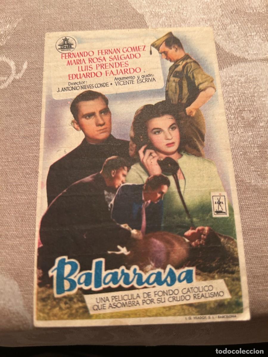 Cine: 1011 BALARRASA TEATRO PRINCIPAL LUCENA CON PUBLICIDAD BUEN ESTADO