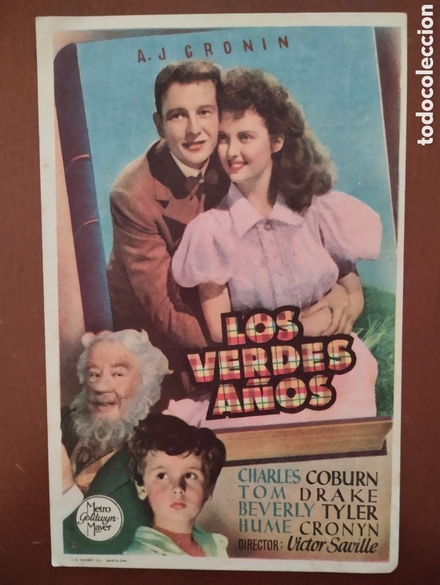 Cine: Folleto Programa de cine - LOS VERDES A&Ntilde;OS