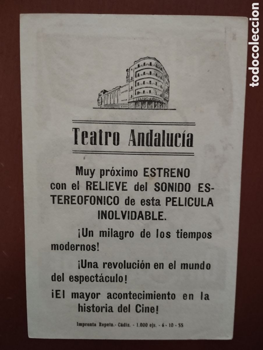 Cine: Folleto Programa de cine - LA TUNICA SAGRADA - Foto 2