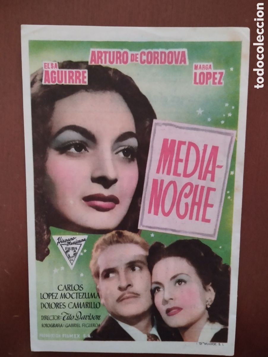 Cine: Folleto Programa de cine - MEDIANOCHE
