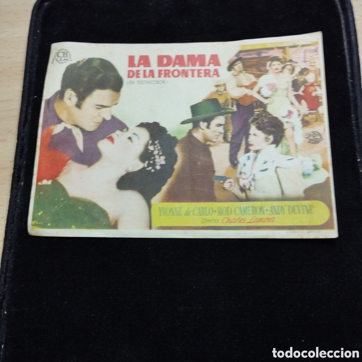 Cine: Programa de cine sencillo. La Dama de la Frontera. Yvonne de Carlo. Rod Cameron. 1949. Cine Domenech