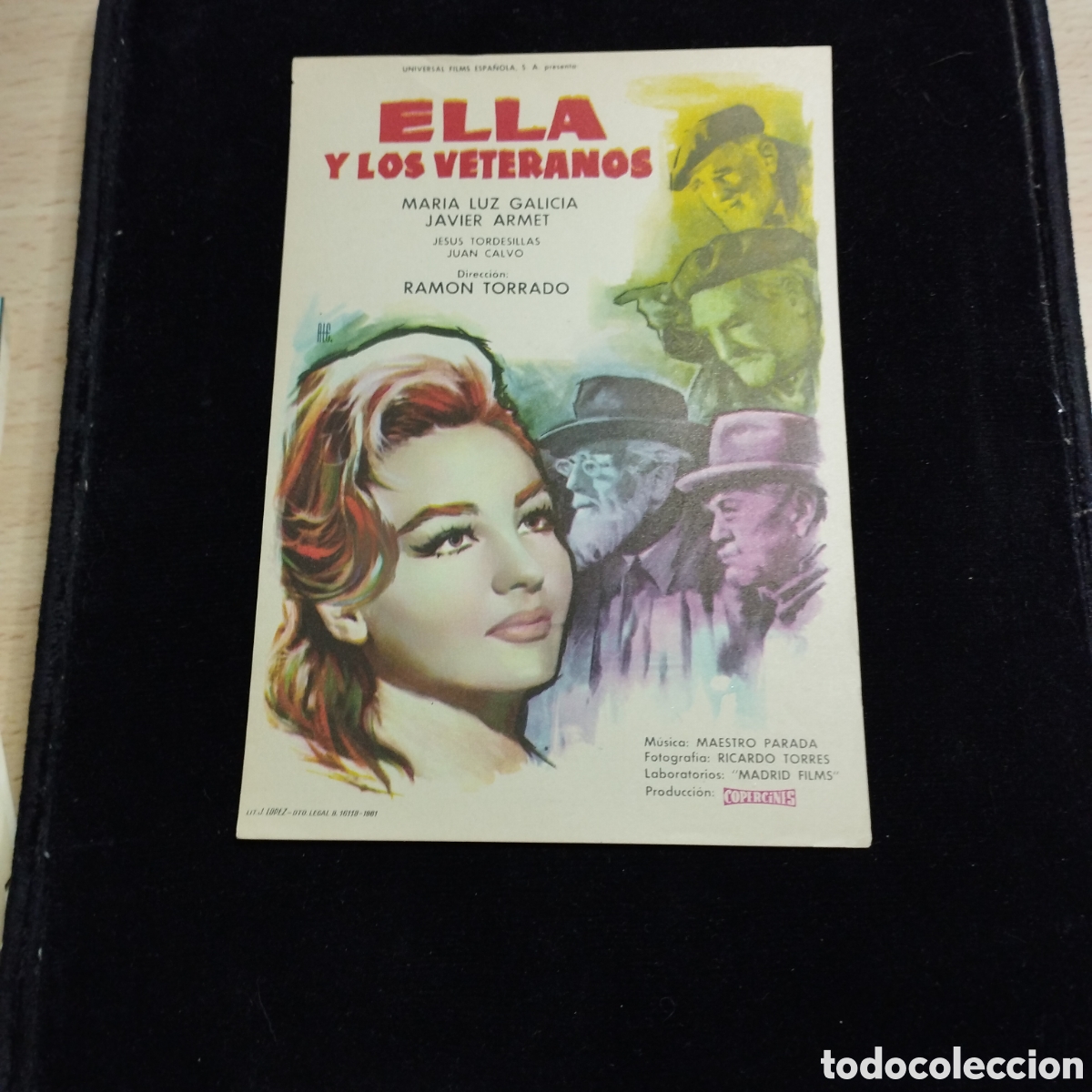 Cine: Programa de cine sencillo. Ella y los veteranos. Mar&iacute;a Luz Galicia. Jes&uacute;s Tordesillas.