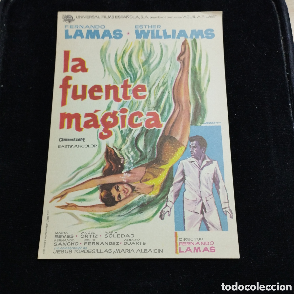 Cine: Programa de cine sencillo. La fuente m&aacute;gica. Fernando Lamas. Esther Williams. Sp
