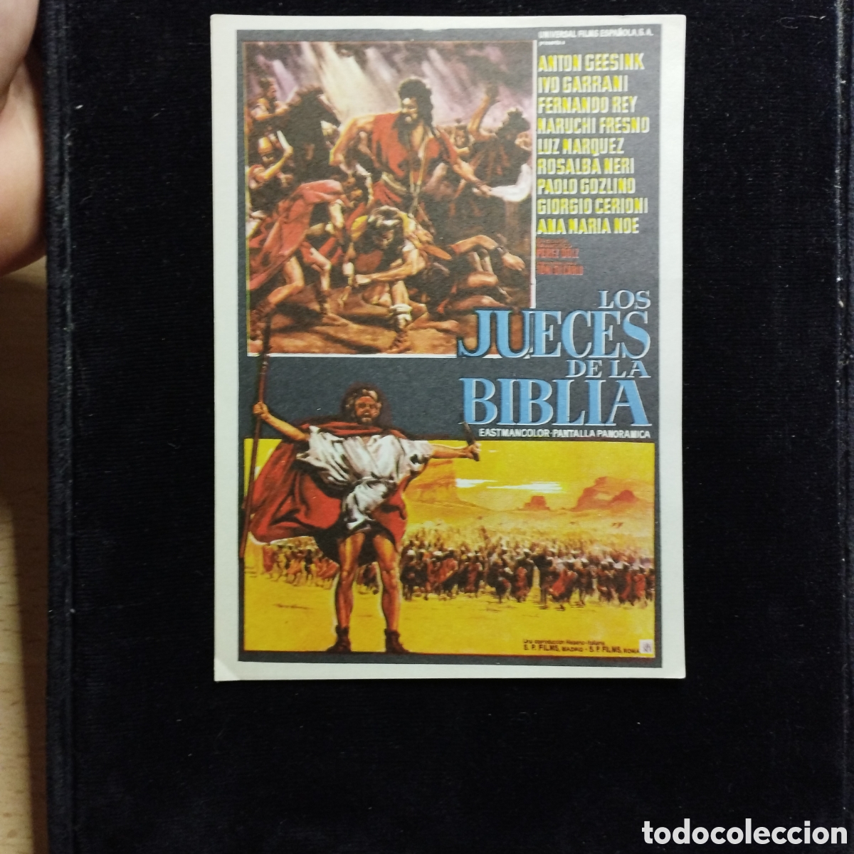 Cine: Programa de cine sencillo. Los jueces de la biblia. Ant&oacute;n Geesink. Fernando Rey. Sp