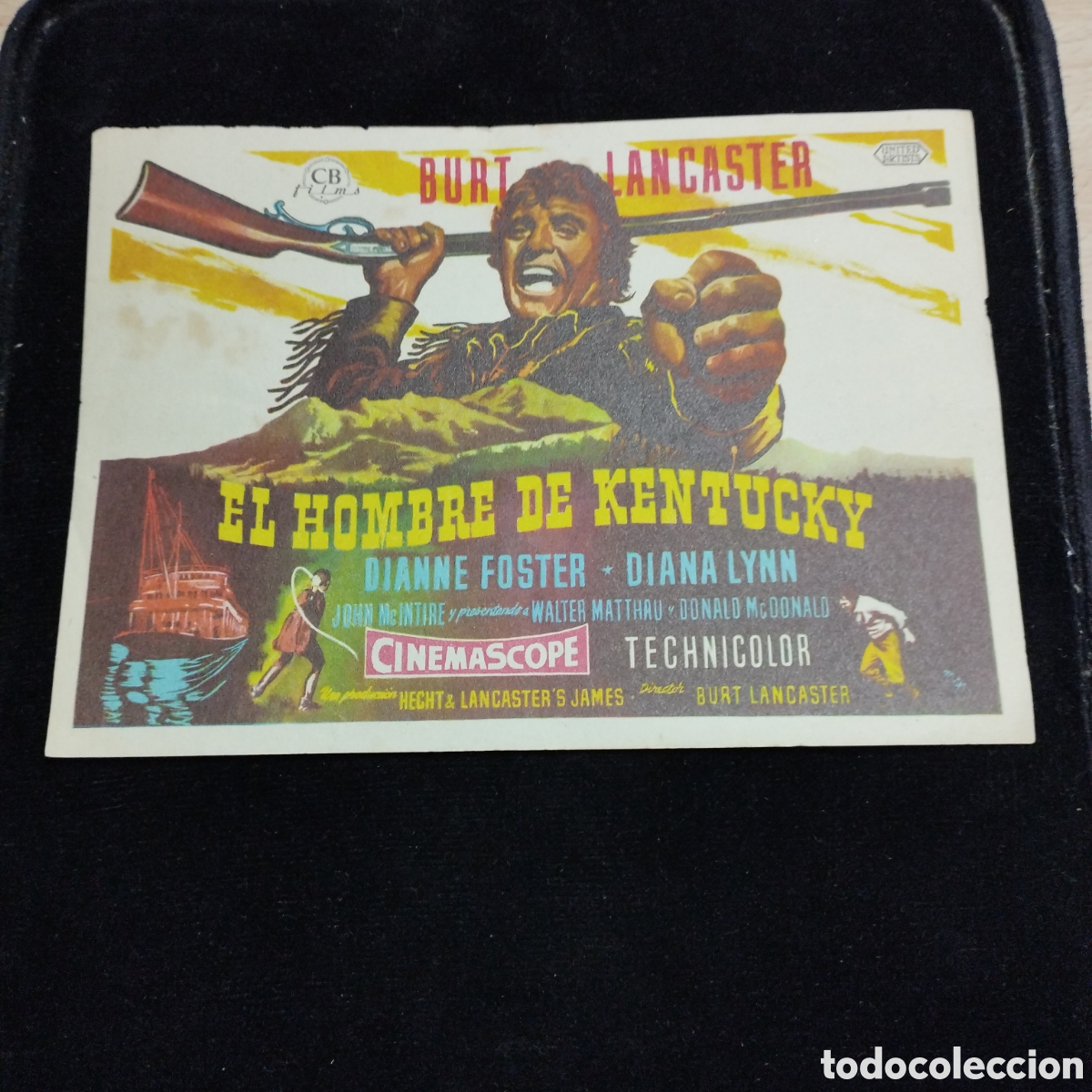 Cine: Programa de cine sencillo grande. El hombre de Kentucky. Burt Lancaster. Sp