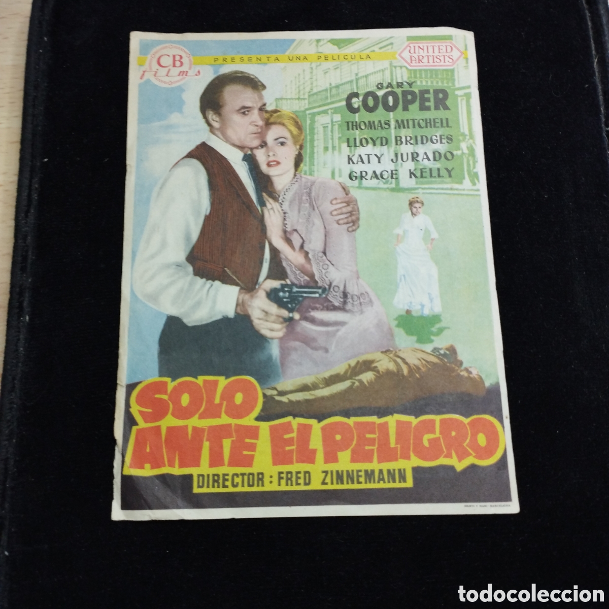 Cine: Programa de cine sencillo grande. S&oacute;lo ante el peligro. Gary Cooper. Las Arenas.