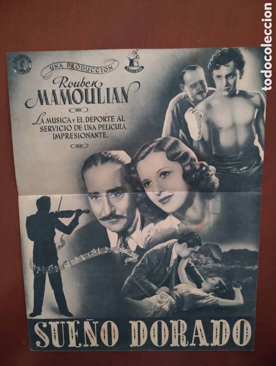 Cine: Folleto Programa de cine DOBLE - SUE&Ntilde;O DORADO - Foto 2