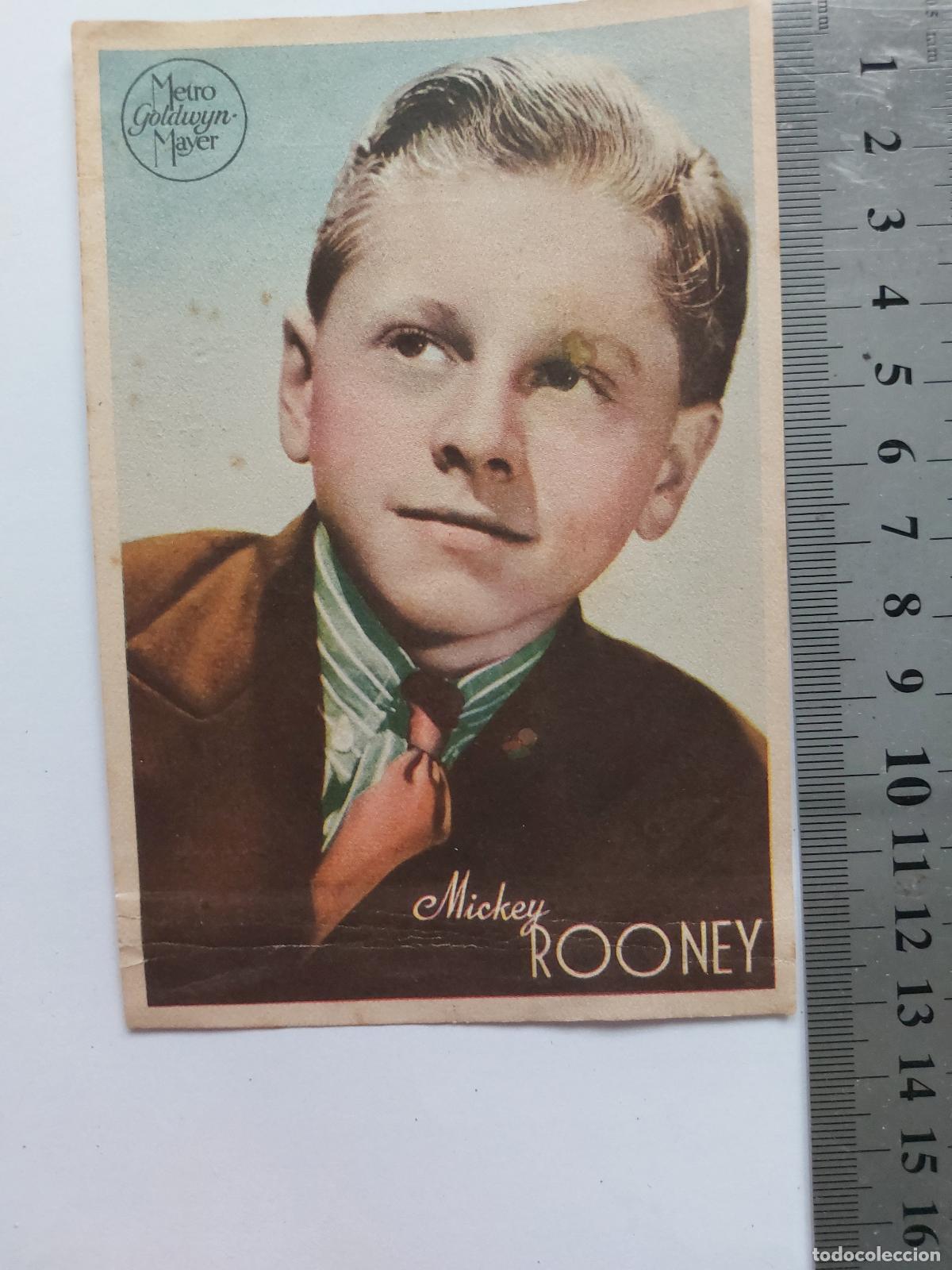 Cine: PROGRAMA DE MANO promocional del actor Mickey Rooney en Forja de Hombres