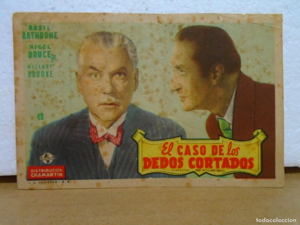 Cine: CINE GREJ,LOS ALCAZARES(MURCIA)&rdquo;EL CASO DE LOS DEDOS CORTADOS&rdquo;PROGRAMA.