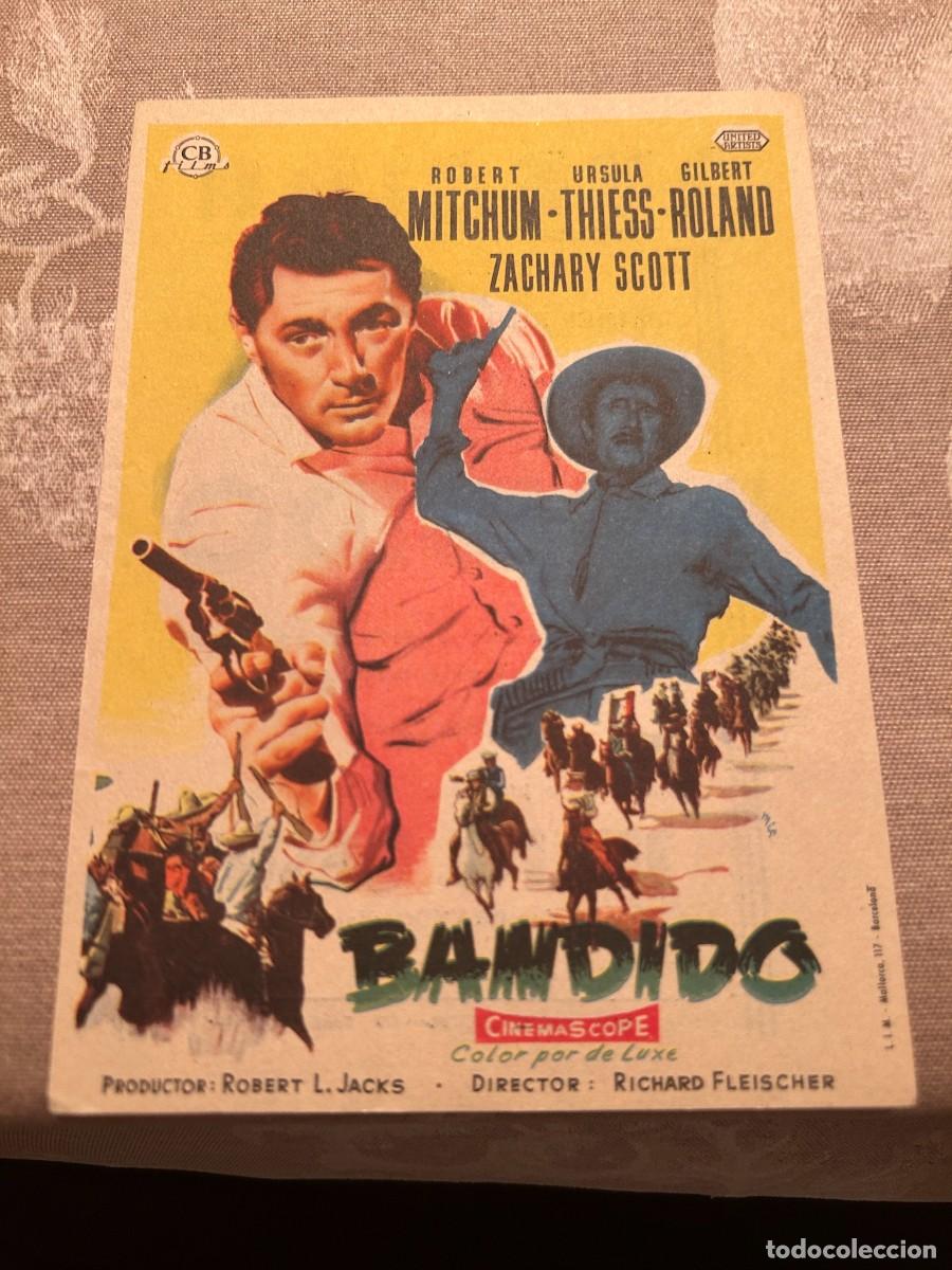 Cine: 1031 BANDIDO CINE AVENIDA VALENCIA CON PUBLICIDAD BUEN ESTADO