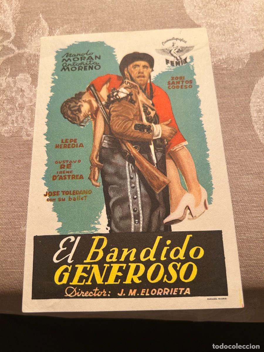 Cine: 1035 EL BANDIDO GENEROSO SIN PUBLICIDAD BUEN ESTADO