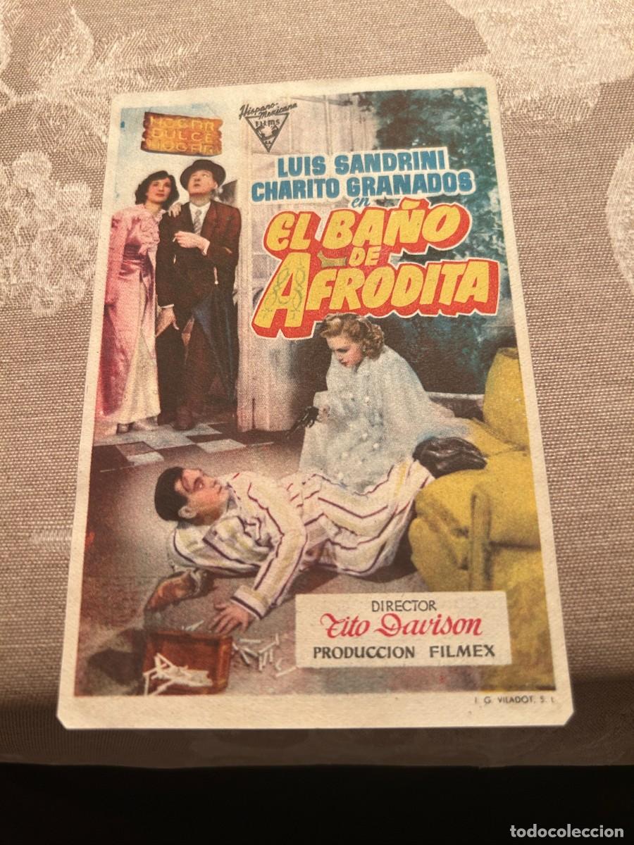 Cine: 1042 EL BA&Ntilde;O DE AFRODITA CINE COLISEO EQUITATIVA ZARAGOZA CON PUBLICIDAD BUEN ESTADO