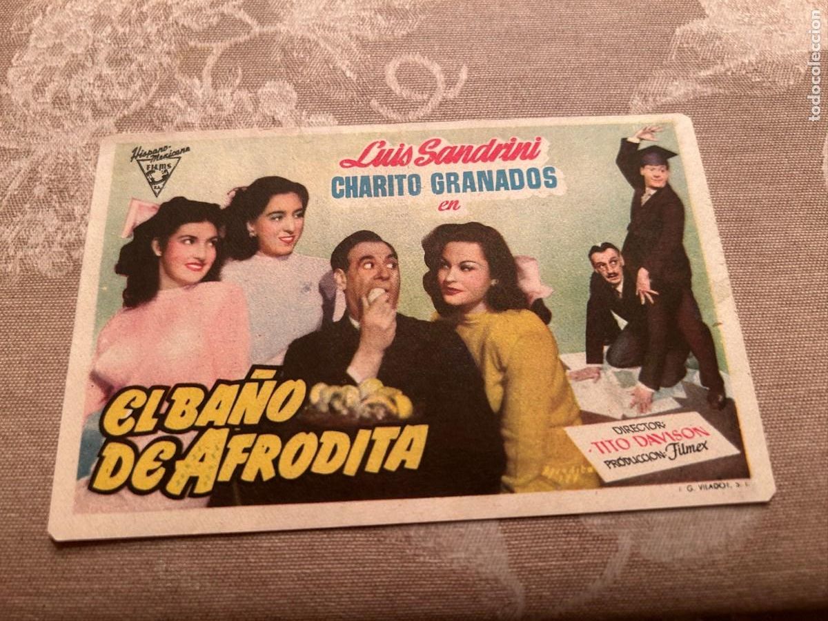Cine: 1043 EL BA&Ntilde;O DE AFRODITA CINE COLISEO EQUITATIVA ZARAGOZA CON PUBLICIDAD BUEN ESTADO