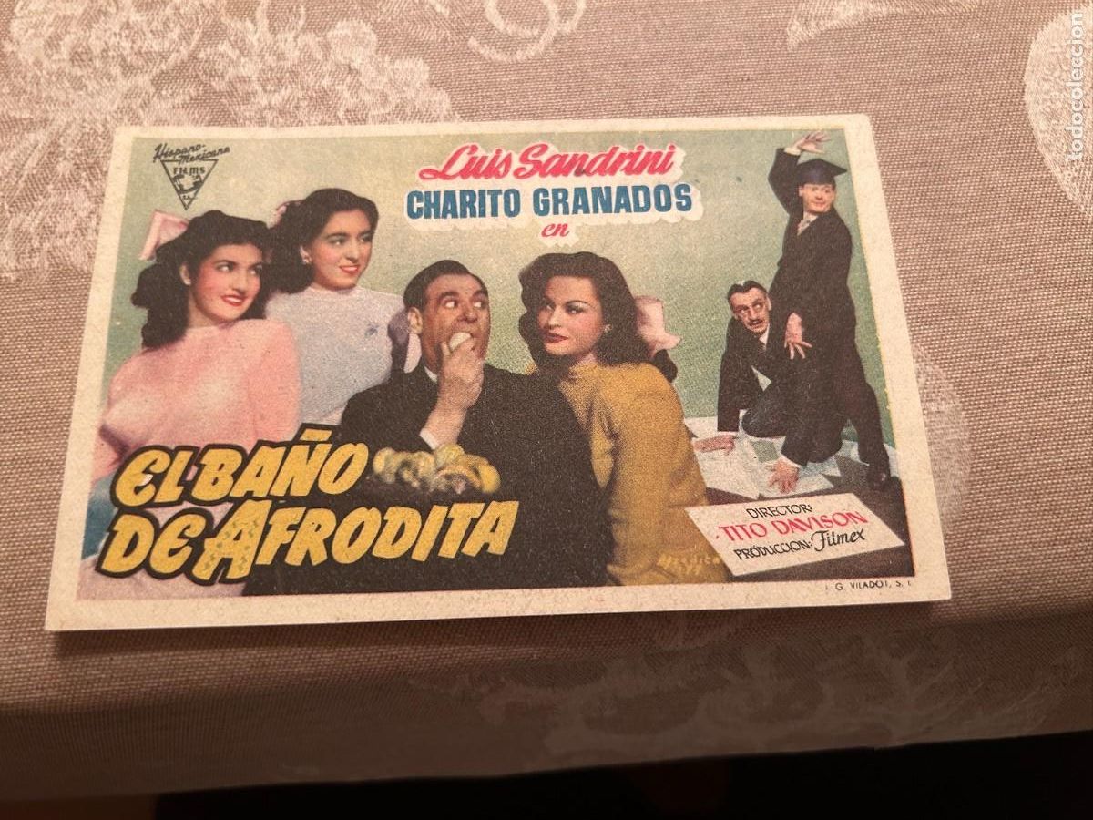Cine: 1044 EL BA&Ntilde;O DE AFRODITA CINE COLISEO EQUITATIVA ZARAGOZA CON PUBLICIDAD BUEN ESTADO