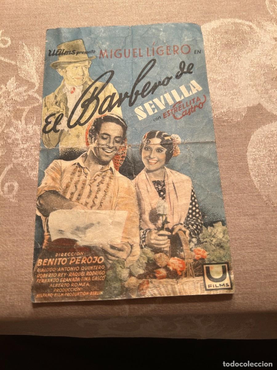 Cine: 1049 EL BARBERO DE SEVILLA CINEMA La calandria MASNOU CON PUBLICIDAD COMO SE VE