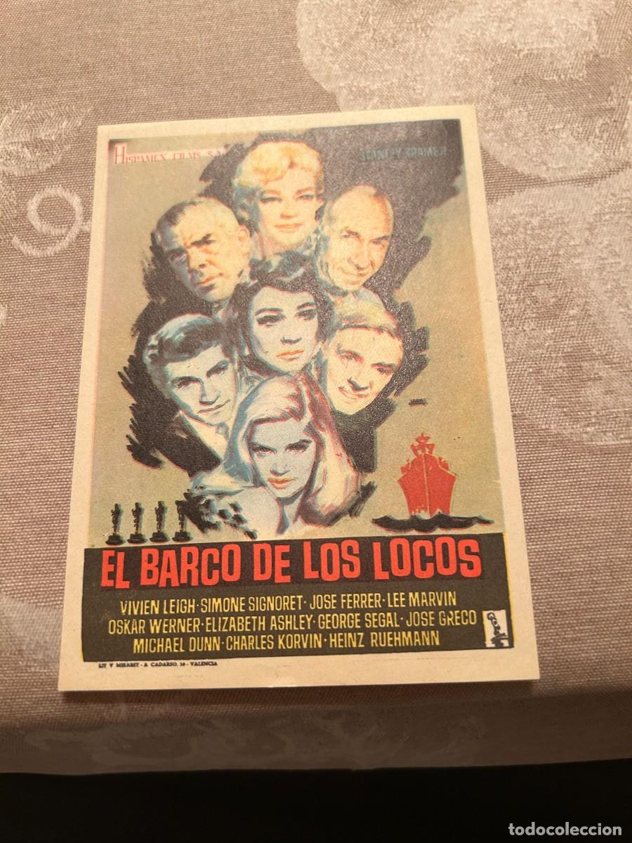 Cine: 1054 EL BARCO DE LOS LOCOS SIN PUBLICIDAD BUEN ESTADO